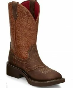 Justin Women's Starlina Western Boots - Wide Square Toe