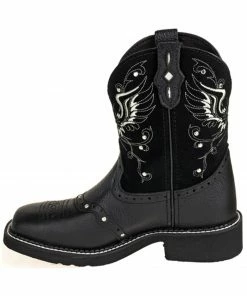 Justin Women's Mandra Black Western Boots - Square Toe -Justin Shop 2000335071 001 P3