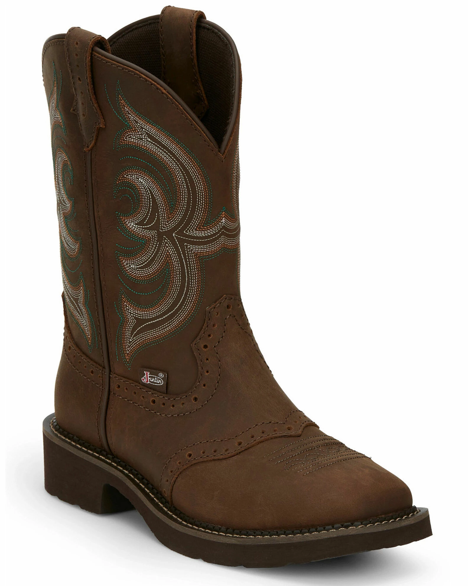 Justin Women's Inji Western Boots - Wide Square Toe 3 Justin Women's Inji Western Boots - Wide Square Toe