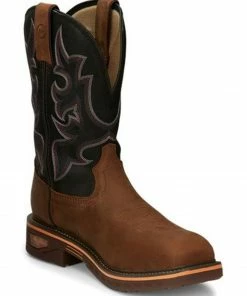 Justin Men's Resistor Western Work Boots - Composite Toe