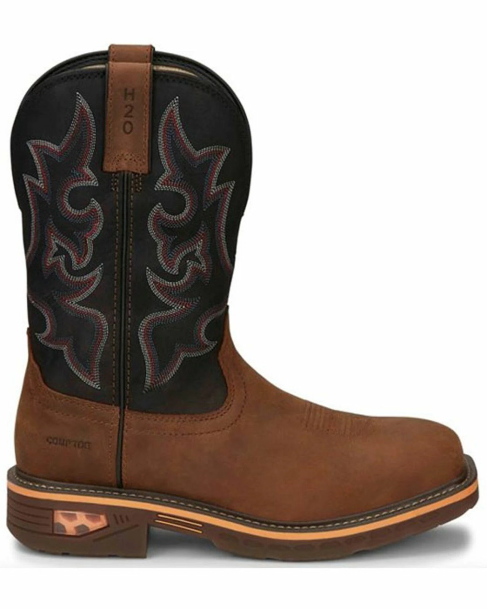 Justin Men's Resistor Western Work Boots - Composite Toe 4 Justin Men's Resistor Western Work Boots - Composite Toe - Image 2