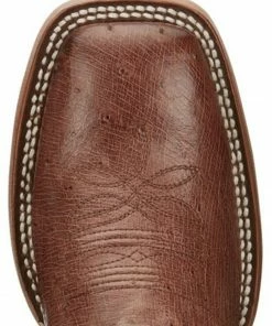 Justin Boots Women's Brown Smooth Ostrich Western Boots - Square Toe  -Justin Shop 2000339547 200 P5