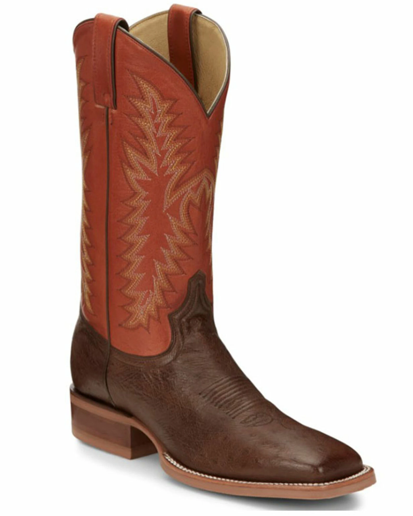 Justin Men's McLane Western Boots - Broad Square Toe 3 Justin Men's McLane Western Boots - Broad Square Toe
