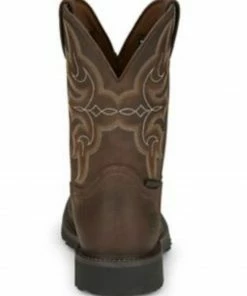 Justin Men's Ricochet Waterproof Western Work Boots - Composite Toe -Justin Shop 2000340806 280 P3