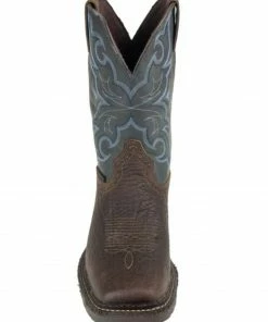 Justin Men's Amarillo Slate Waterproof Western Work Boots - Soft Toe -Justin Shop 2000340812 200 P5