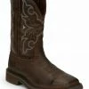 Justin Men's Amarillo Cactus Western Work Boots - Steel Toe