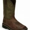 Justin Men's Keavan Waterproof Western Work Boots - Steel Toe