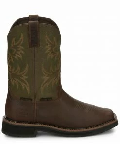 Justin Men's Keavan Waterproof Western Work Boots - Steel Toe -Justin Shop 2000340822 200 P2