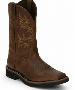 Justin Men's Driller Western Work Boots - Soft Toe