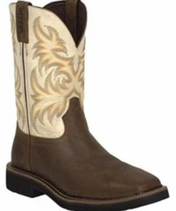 Justin Men's Driller Western Work Boots - Soft Toe