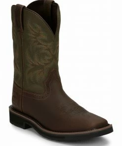 Justin Men's Driller Western Work Boots - Soft Toe