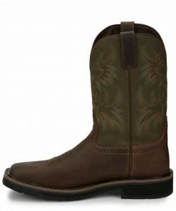 Justin Men's Driller Western Work Boots - Soft Toe -Justin Shop 2000340830 201 P3