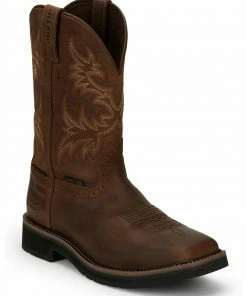 Justin Men's Driller Western Work Boots - Steel Toe Tan 17 Justin Men's Driller Western Work Boots - Steel Toe Tan -Justin Shop 2000340831 280 P1 1
