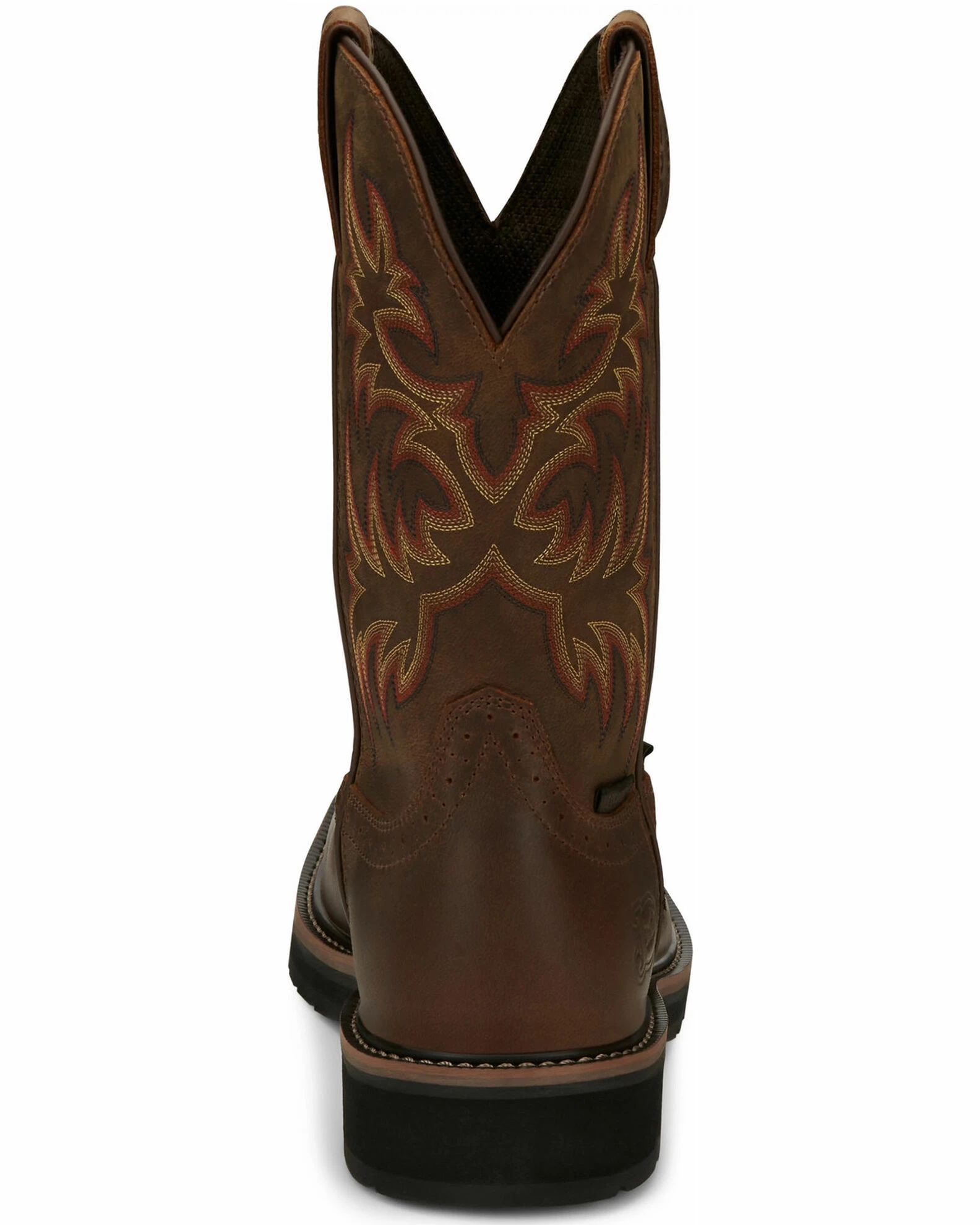 Justin Men's Driller Western Work Boots - Steel Toe Tan 6 Justin Men's Driller Western Work Boots - Steel Toe Tan - Image 4