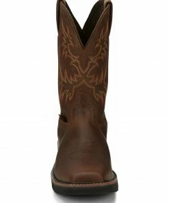 Justin Men's Driller Western Work Boots - Steel Toe Tan 14 Justin Men's Driller Western Work Boots - Steel Toe Tan -Justin Shop 2000340831 280 P5