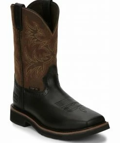 Justin Men's Driller Western Work Boots - Composite Toe
