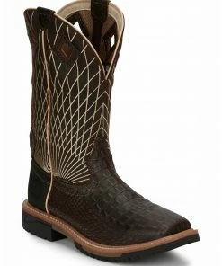 Justin Men's Derrickman Western Work Boots - Composite Toe