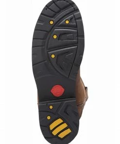 Justin Men's Wyoming Waterproof Western Work Boots - Steel Toe Brown -Justin Shop 2000340871 200 P7