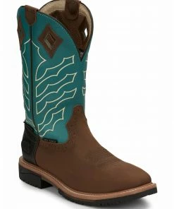 Justin Men's Derrickman Western Work Boots - Steel Toe