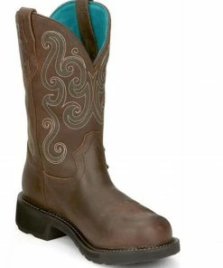 Justin Women's Tasha Waterproof Western Work Boots - Steel Toe