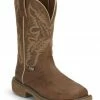 Justin Women's Rush Waterproof Western Work Boots - Soft Toe