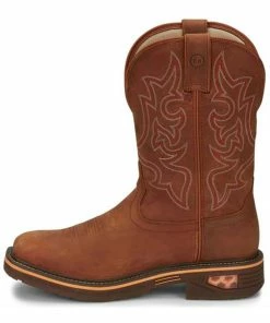 Justin Men's Resistor Waterproof Western Work Boots - Soft Toe -Justin Shop 2000341485 215 P3