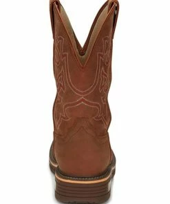 Justin Men's Resistor Waterproof Western Work Boots - Soft Toe -Justin Shop 2000341485 215 P5