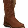 Justin Men's Resistor Russet Waterproof Western Work Boots - Nano Composite Toe -Justin Shop 2000341486 215 P1