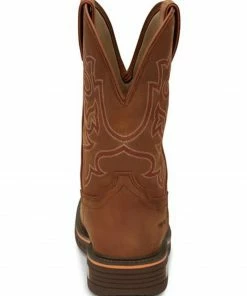 Justin Men's Resistor Russet Waterproof Western Work Boots - Nano Composite Toe -Justin Shop 2000341486 215 P4