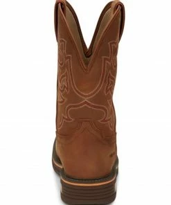 Justin Men's Resistor Russet Waterproof Western Work Boots - Nano Composite Toe -Justin Shop 2000341486 215 P5