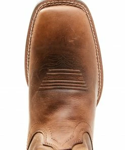 Justin Men's Dusky Brown Canter Cowhide Leather Western Boots - Wide Square Toe  -Justin Shop 2000341632 200 P6