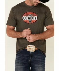 Justin Men's Heather Charcoal Cowboy Bull Skull Graphic Short Sleeve T-Shirt 8 Justin Men's Heather Charcoal Cowboy Bull Skull Graphic Short Sleeve T-Shirt -Justin Shop 2000343626 022 P3