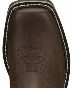 Justin Boots Boys' Dark Brown Western Boots - Square Toe 9 Justin Boots Boys' Dark Brown Western Boots - Square Toe -Justin Shop 2000345034 201 P3