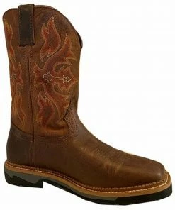 Justin Men's Bolt Western Boots - Wide Square Toe