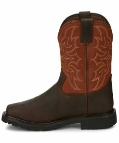 Justin Men's Ricochet Waterproof Western Work Boots - Composite Toe Met Guard -Justin Shop 2000346204 201 P3