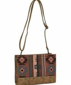 Justin Women's Southwestern Jacquard Shoulder Bag Brown -Justin Shop 2000346567 200 P1 1