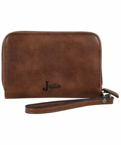 Justin Women's Turquoise Naja Concho Squash Blossom Brown Wristlet Wallet 7 Justin Women's Turquoise Naja Concho Squash Blossom Brown Wristlet Wallet -Justin Shop 2000346569 200 P3