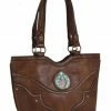Justin Women's Brown Squash Blossom Concho Concealed Carry Tote -Justin Shop 2000346579 200 P1
