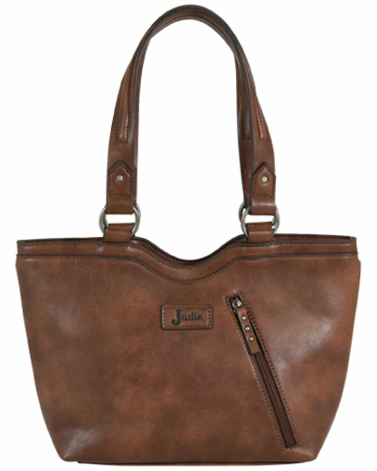 Justin Women's Brown Squash Blossom Concho Concealed Carry Tote 4 Justin Women's Brown Squash Blossom Concho Concealed Carry Tote - Image 2