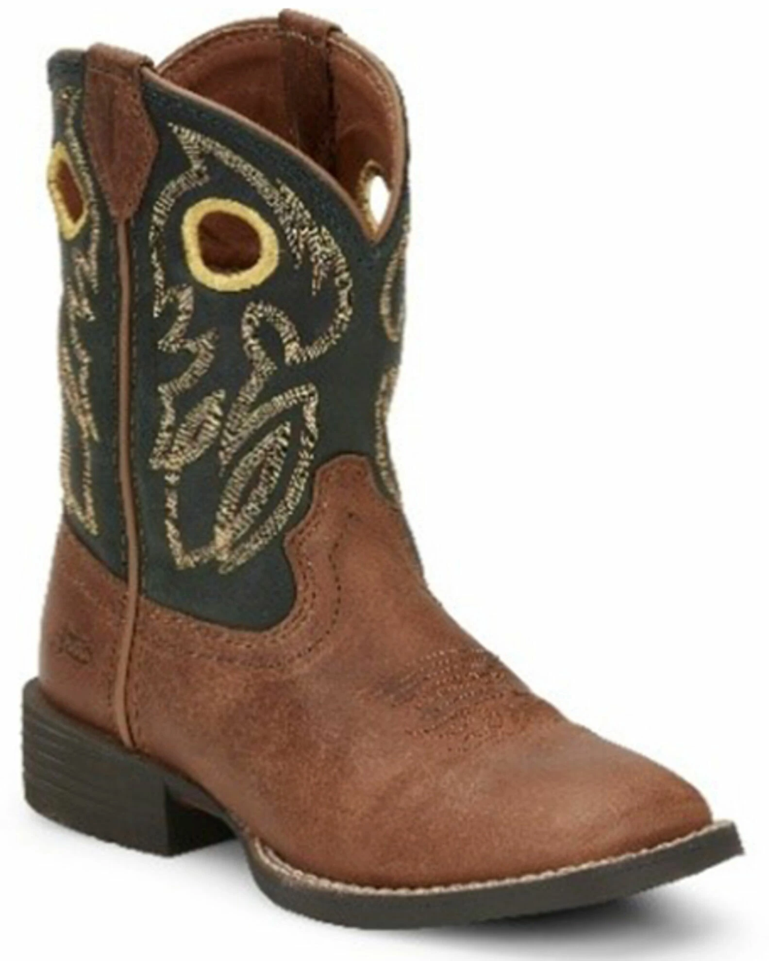 Justin Boys' Bowline Junior Western Boots - Wide Square Toe 3 Justin Boys' Bowline Junior Western Boots - Wide Square Toe