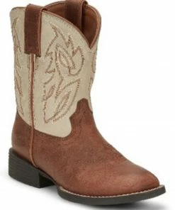 Justin Boys' Canter Junior Western Boots - Square Toe