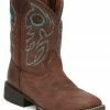 Justin Boys' Bowline Junior Western Boots - Wide Square Toe -Justin Shop 2000347845 905 P1