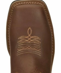 Justin Women's Chisel Waterproof Western Work Boots - Nano Composite Toe Brown -Justin Shop 2000348016 200 P6