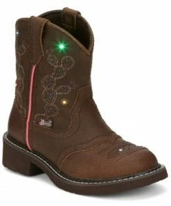 Justin Girls' Glitzi Western Boots - Round Toe