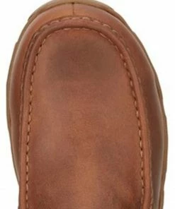 Justin Men's Cappie Brown Cowhide Leather Casual Lace-Up Shoe - Moc Toe  -Justin Shop 2000348997 200 P6