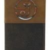 Justin Men's Rodeo Low Profile Serape Inlay Leather Wallet Brown -Justin Shop 2000356739 200 P1