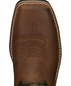 Justin Men's Stampede Bolt Nano Comp Pull-On Western Work Boots - Square Toe  -Justin Shop 2000359245 200 P6