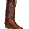 Justin Women's Vickory Camel Performance Leather Western Boots - Square Toe  -Justin Shop 2000359248 280 P1