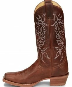 Justin Women's Vickory Camel Performance Leather Western Boots - Square Toe  -Justin Shop 2000359248 280 P3