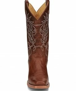 Justin Women's Vickory Camel Performance Leather Western Boots - Square Toe  -Justin Shop 2000359248 280 P4